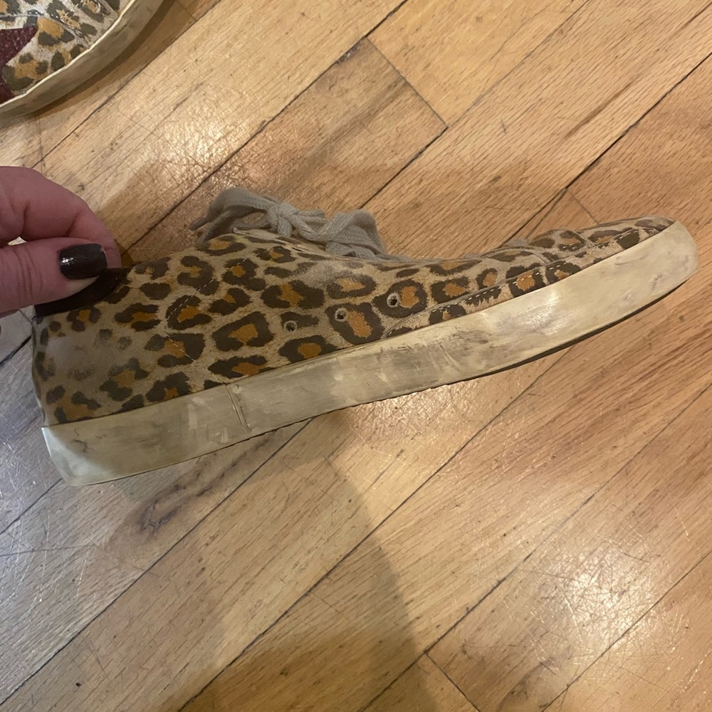 Golden goose superstar leopard print sneakers. Glittered star. Size 38 - Picture 10 of 13